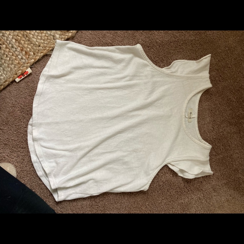 Madewell ruffle sleeve top